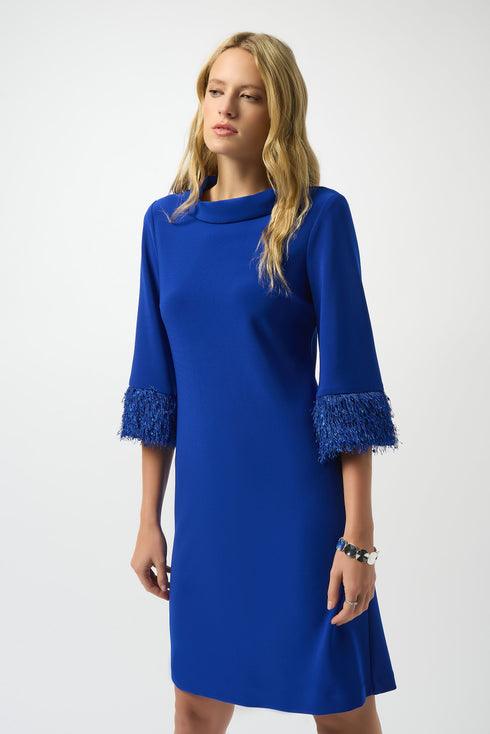 Joseph Ribkoff Kleid in A-Linie aus feinem Jersey und neuartigem Stoff